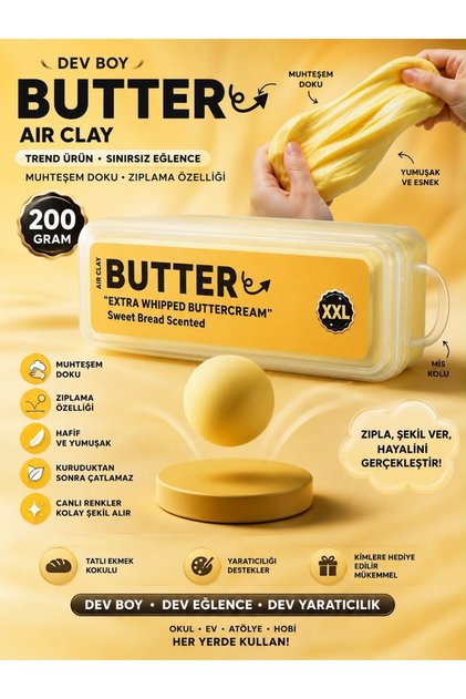Butter Squishy Yeni Seri Sukuşi Yavaş Yükselir Büyük Boy 1 Adet Gönderilecektir