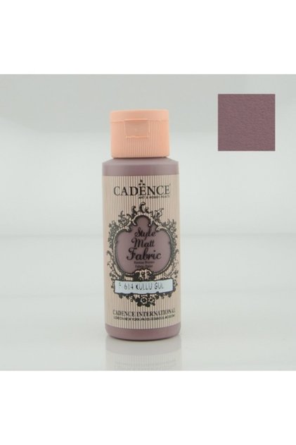 Cadence Style Matt Kumaş Boyası F614 Küllü Gül 59 Ml.