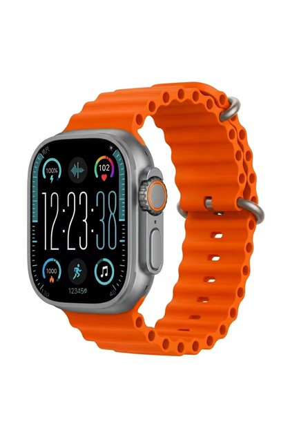 Akıllı Saat Watch Ultra Ios Android Nabız Ölçer 2 Kordonlu