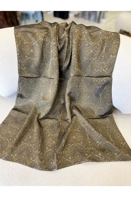 Silk Hand Made Des Patterned Karli Shawl - 18