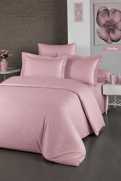 LİYA Boxed Cotton Satin Double Duvet Cover Set| Duvet Cover| Satin Duvet Cover| Dowry Quilt Cover