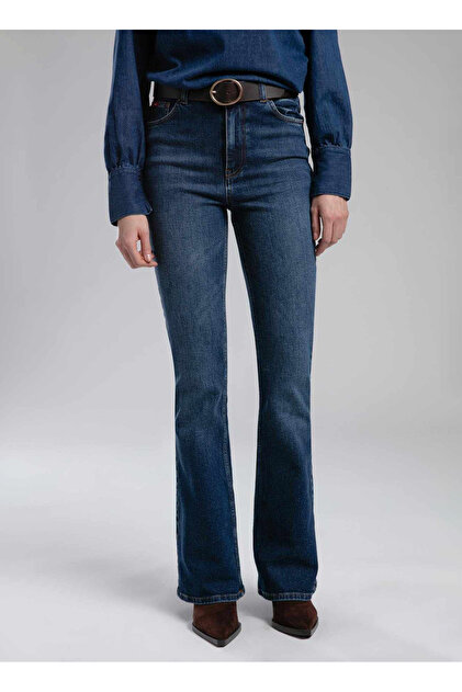 Lee Cooper Mavi Kadın Flare Denim Pantolon 261 LCF 121005 LUNA