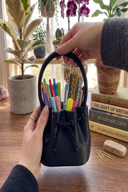 Bag Pen Holder and Makeup Brush Organizer