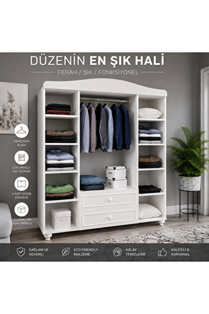 VENATTO Sandy 4 Kapılı Dolap/gardırop (%100MDF) - Fiyatı, Yorumları
