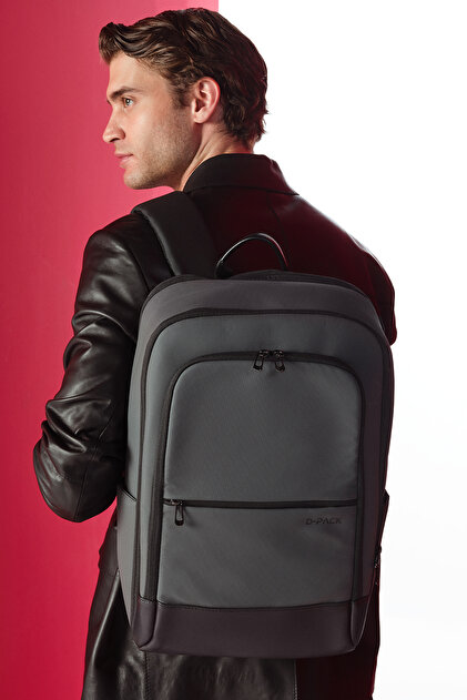 デトロイト Derimod D-Pack Unisex Gri Sırt Çantası 25SBD30206F - Fiyatı, Yorumları