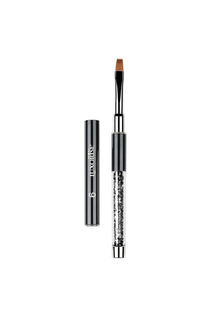 Pensulă pentru unghii cu gel nr. 4 Crystal Black, LUXORISE