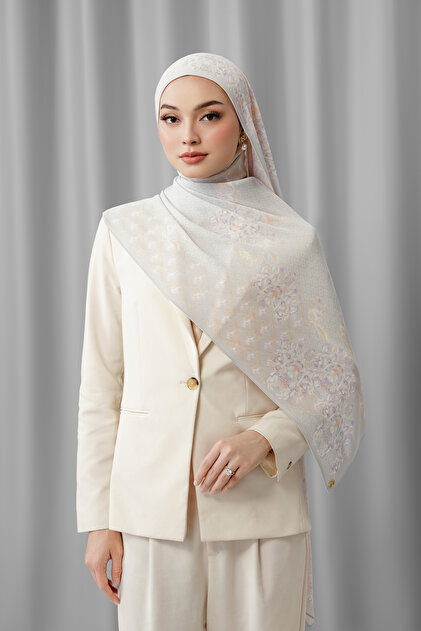 Granada Pleated Shawl - Cloud
