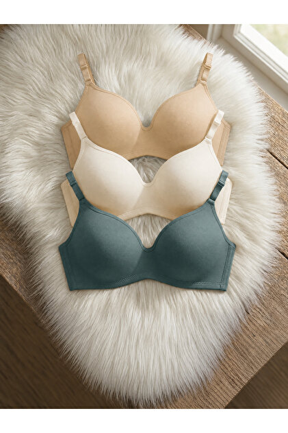 Women's Lotus Unpadded Underwire-Free Bra Set