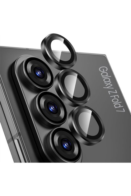 For Galaxy Z Fold 4 black Metal Individual Ring Camera Lens Protector for Samsung Galaxy Z Fold 8 Ul