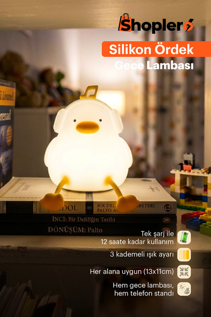 Silikon Ördek Gece Lambası