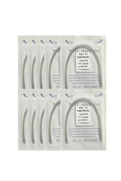 018 Upper-NT-10Pack 10pack Dental Arch Wires Orthodontic Super Elastic NITI Round Rectangle Archwire