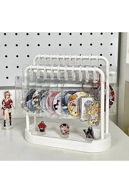 1set Display Stand Simple Jewelry Storage Badge Organizer MultiFunctional Storage Rack Collectibles