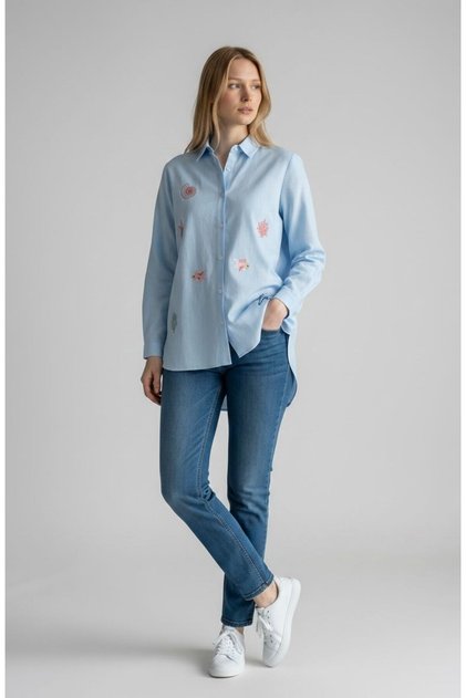 Women's Sea Star Embroidered Summer Shirt