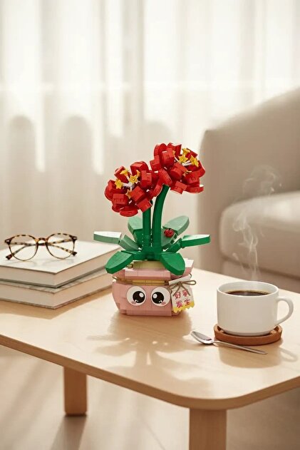 Miniso Lisanslı Bahar Ev Bitkileri Serisi Oyun Bloğu Lilyum