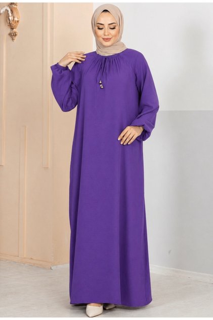 Women's Drawstring Collar Ayrobin Dress -0350