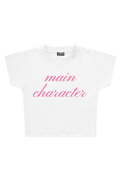 Main Character Printed Crop Baby T-Shirt