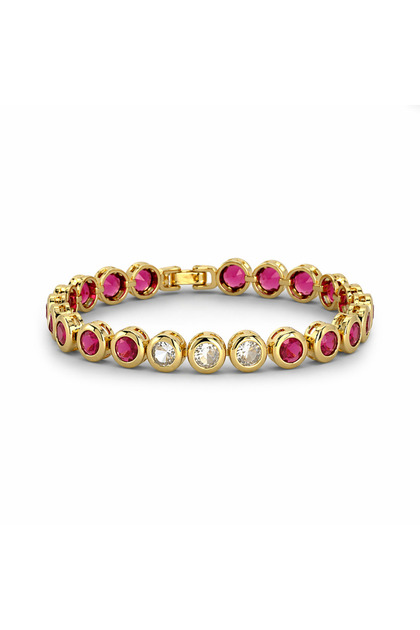 Zyra Red Gold Bracelet