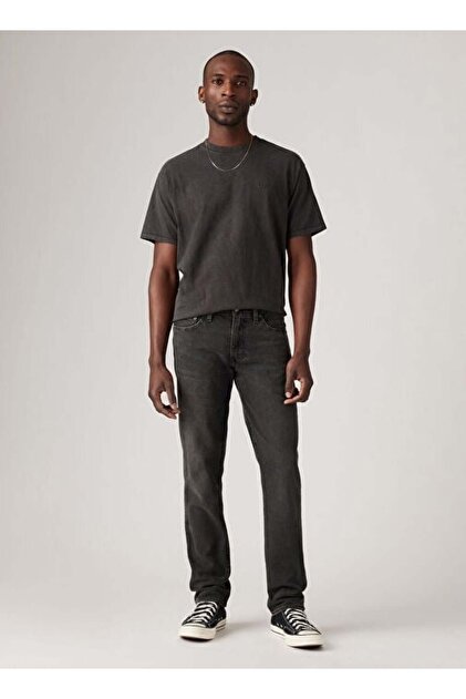 Siyah Erkek Slim Fit Denim Pantolon