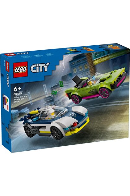 ® City - Urmarire cu masina de politie si masina puternica (60415)