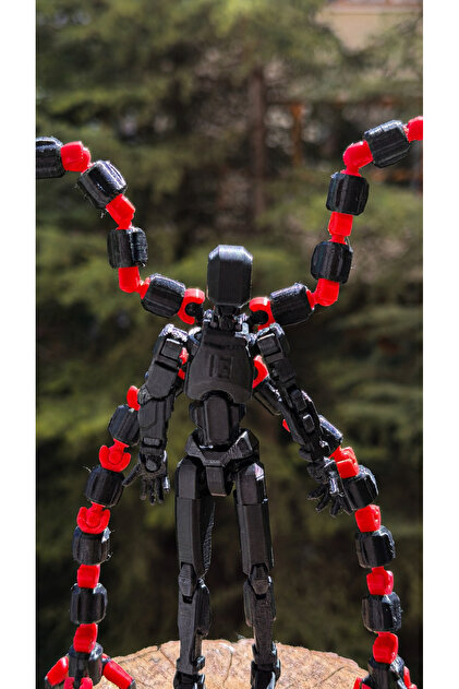 moifugyia Lucky 13 Aksiyon Figürü Robot Oyuncak 13cm Siyah ve