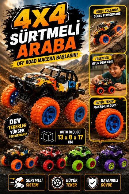 Piccolo Mondi 4x4 Off Road Sürtmeli Araba - Fiyatı