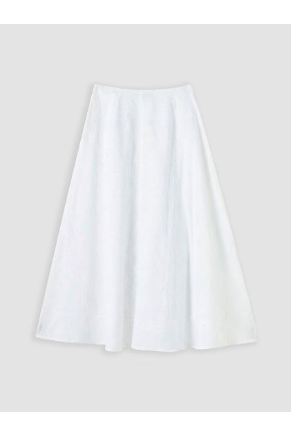Lcw Vision Zippered Brode Flared Skirt