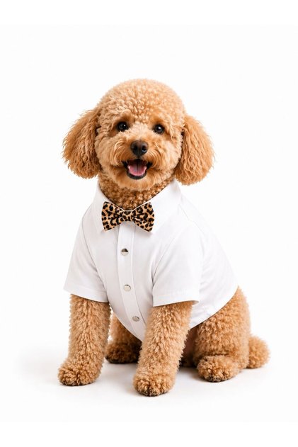 Smmer Cotton Bow Tie Shirt Cat Dog Shirt Outfit