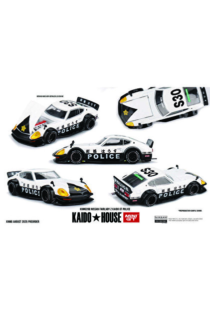 タイニージョーカーとポリスセットその5 mini gt 1/64 //208 Kaido House Nissan Fairlady Z Kaido GT Police