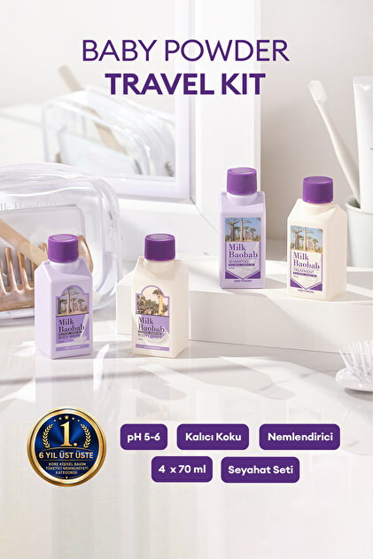 Milk Baobab Yoğun Nem Sunan Saç ve Vücut Seyahat Seti Original
