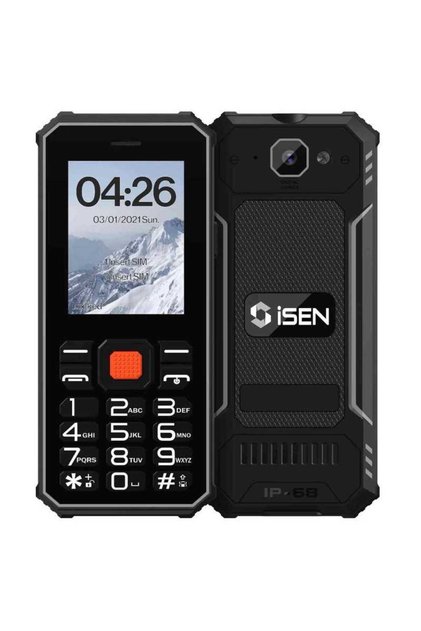 Κινητό τηλέφωνο F1 4G Ηλικιωμένων IP68 Οθόνη LCD 2.4 " Μαύρο