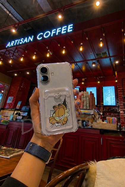 iPhone 17 Uyumlu Kartlıklı Şeffaf Kılıf Köşe ve Kamera Korumalı Darbe Emici Silikon Kılıf