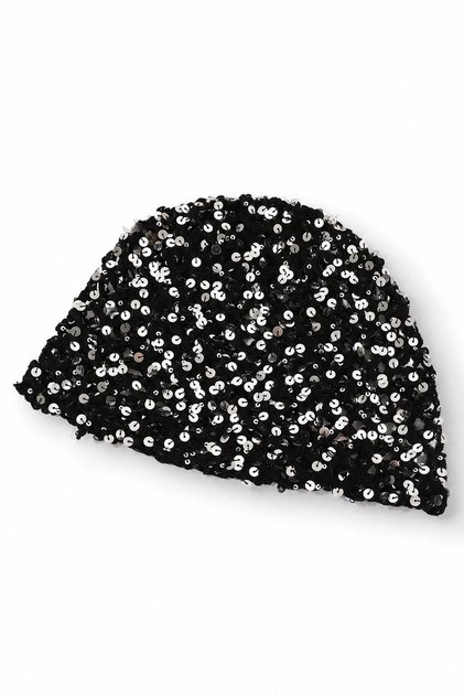 Sequined Crochet Trendy Hat Beanie