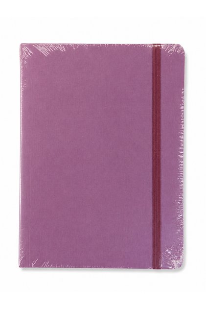 Quaderno Notebook A6 80 Sheets Dotted with Elastic Band, Gel - Vino