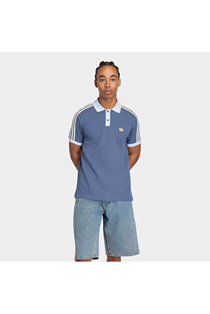 adidas Waffle Erkek Mavi Polo Tişört (KX1230) - Fiyatı, Yorumları