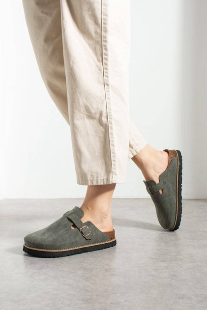 New Season Closed-Front Sabo High-Heeled Home and Outdoor Slippers