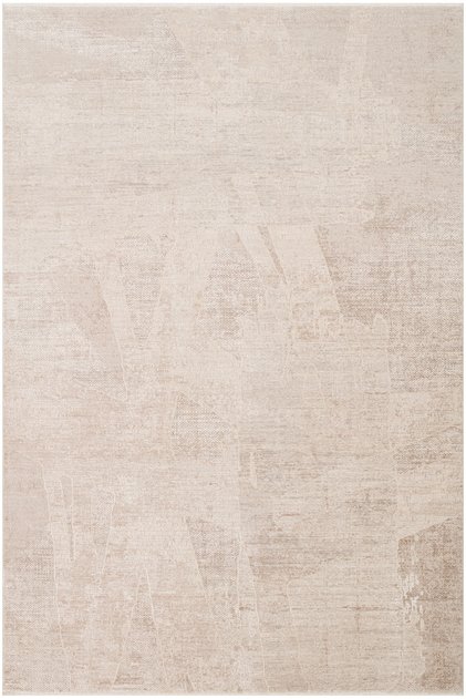 Leona Bej Gri Viskon Akrilik Halı Soyut Desenli İpeksi Doku Modern Premium Salon Oturma Odası Halısı