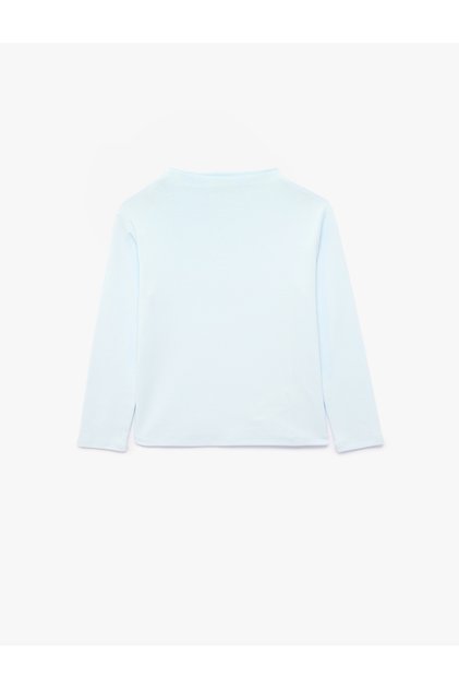 Modal Blend Long Sleeve Slim Fit High Neck T-Shirt