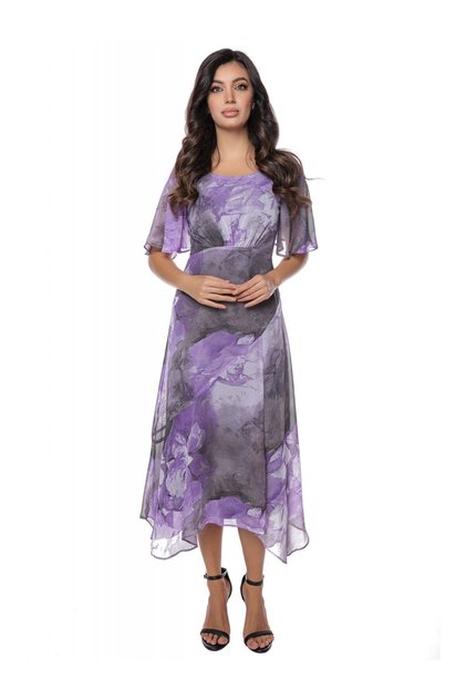 Rochie mov cu print