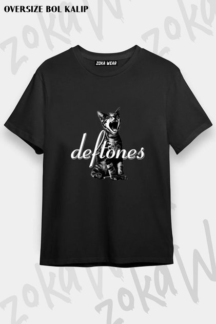 Unisex Loose Fit Deftones V11 Printed T-Shirt