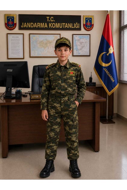 Children's Brown Soldier Costume Kids' Brown Soldier Outfit