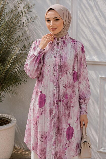 Patterned Satin Tunic 20967