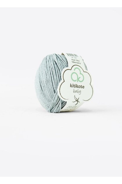 Cotton Hand Knitting Yarn Light Blue 50 Gr