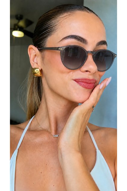 Pera Unisex Women Men Smoked Oval Round Retro Uv400 Stylish Classic Bone Sunglasses