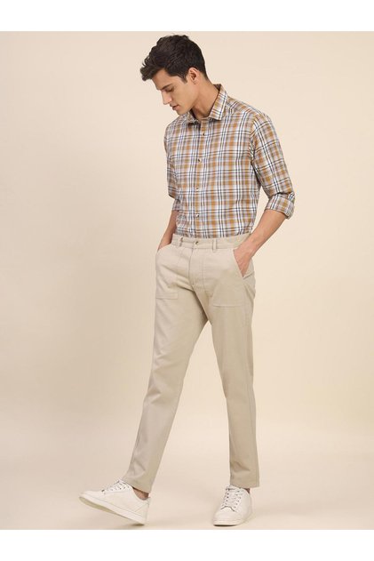 Men Mid-Rise Comfort Slim Fit Pants