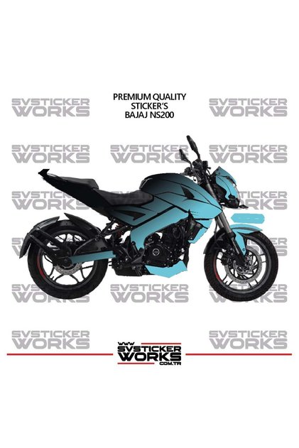 Bajaj Ns200 Fairing Sticker Dual Color Engine Fairing Model Ready Kit High Quality
