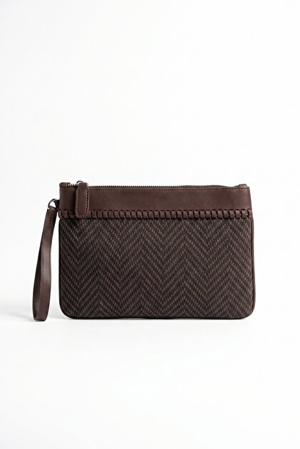 luvishoes ZENIX Kahverengi Desenli Kadın Clutch Çanta - Fiyatı