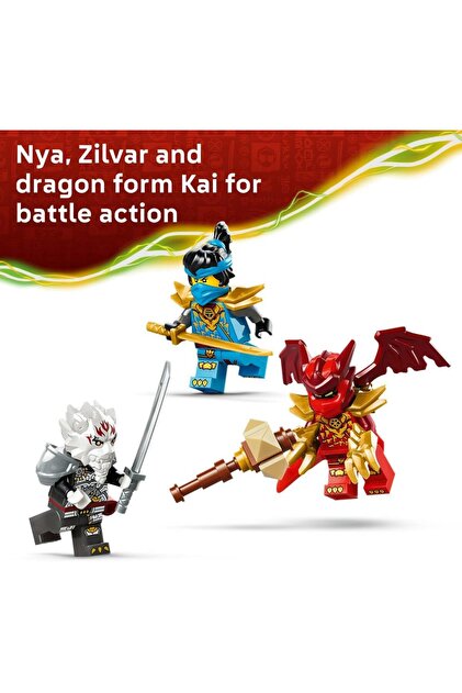 LEGO NINJAGO Zilvar and Grimtak the Dragon Beast, 232 Pieces- Trendyol
