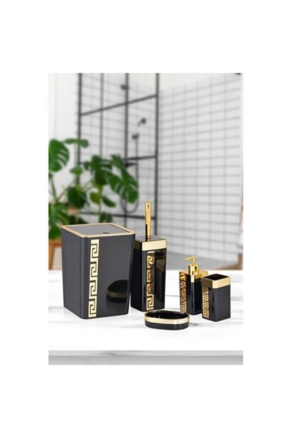 Modern Waterway Patterned Stylish Bathroom Set, Practical and Stylish Design