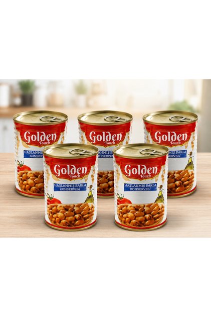 Golden Touch Haşlanmış Bakla Konservesi 400 g X 5 adet