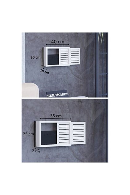 Insurance and Modem Storage Box for Wall, 30X40X10 or 25X35X7 cm